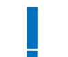 Blue-white Warning Icon Clip Art