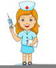 Nurse With Syringe Clipart Image