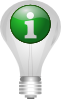 Light Bulb Info Clip Art