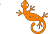 Orange Gecko Clip Art