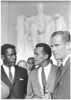 Civil Rights March 1963 Actors Sidney Poitier  Harry Belafonte And Charlton Heston Image
