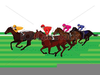 Horse Race Track Clipart Image