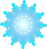 Blue Snow Flake Clip Art
