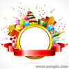 Smopic Com Free Vector Birthday Photo Frame Wreath Illustrator The Design Templates Ai Eps File To Download Image