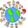 Clipart Of Children Around The World Holding Hands Image