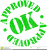 Rubber Stamp Approved Clipart Image