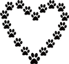 Free Dog Paw Print Clipart Image