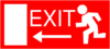 Exit Left 1234 Clip Art