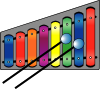 Xylophone Colourful Clip Art