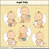 Boy Angel Babies Clipart Image