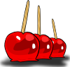 Candied Apples Clip Art