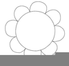 Free Black And White Daisy Clipart Image