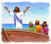 Jesus Quiets Storm Clipart Image