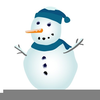 Snowman Melting Clipart Image