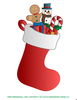 Christmas Sock Clipart Image