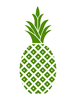 Hospitality Pineapple Green Pineapple Cropped Image