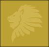 Lion Head Gold 02 Dark Light Clip Art