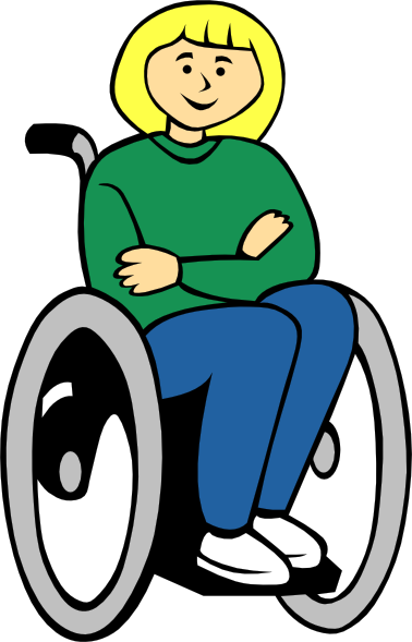 Girl In Wheelchair Clip Art at Clker.com - vector clip art online, royalty  free & public domain