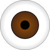 Tonlima Olhos Castanhos Brown Eye Clip Art