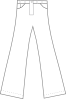 Clothing Pants Outline Clip Art