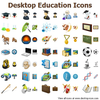 Desktop Education Icons Image
