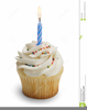 First Birthday Cupcake Clipart Image