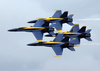 F/a-18 Hornets Assigned To The U.s. Navy Blue Angels Flight Demonstration Team , Perform At The 2002 N Image