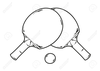 Ping Pong Paddle Clipart Image