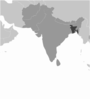 Bangladesh Location Clip Art