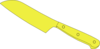 Chef Knife Yellow Clip Art