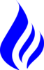 Blue Large Flame Clip Art