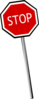 Crooked Stop Sign Clip Art