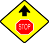 Yellow Stop Sign Clip Art