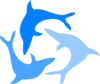 Light Blue Dolphin Clip Art
