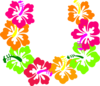 Hibiscus Flowers Lei Clip Art