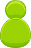 Single User Green Clip Art