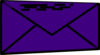 Purple Letter Clip Art