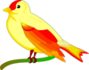 Yellow Bird Clip Art
