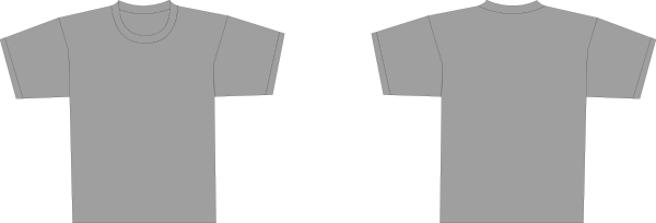 Grey T Shirt Template Clip Art at Clker.com - vector clip art online,  royalty free & public domain
