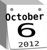 October 6 2012 Clip Art