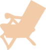 Beach Chair Reverse Clip Art