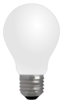 Light Bulb Full-white W/o Fillament Clip Art