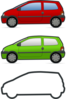 Small Car  Clip Art