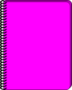 Pink Notepad  Clip Art