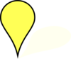 Yellow Pin  Clip Art