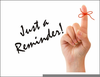 Just A Reminder Clipart Image