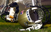 A Pair Of Navy Helmets Lays On The Field Prior To The Ev1.net Houston Bowl At Reliant Stadium In Houston, Texas. Image