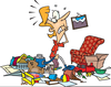 Free Messy Room Clipart Image