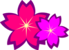 Purple Flowers Clip Art