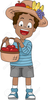 Holiday Food Basket Clipart Image